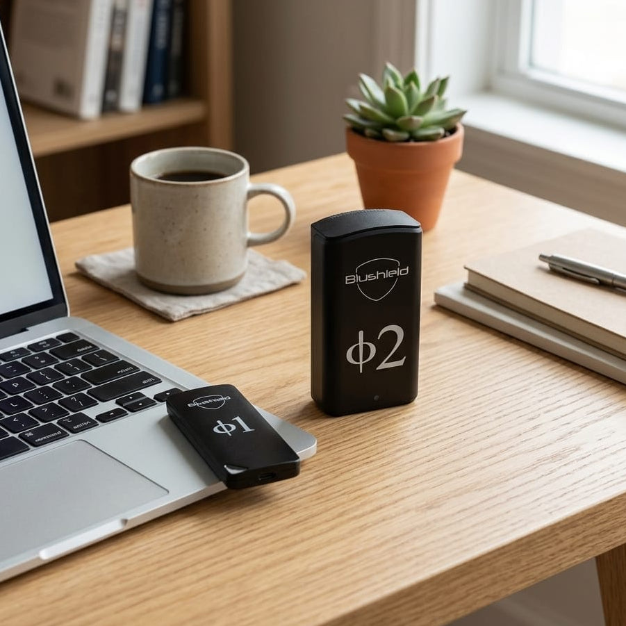 Blushield Phi Φ2 Plug-In + Phi Φ1 Portable Bundle